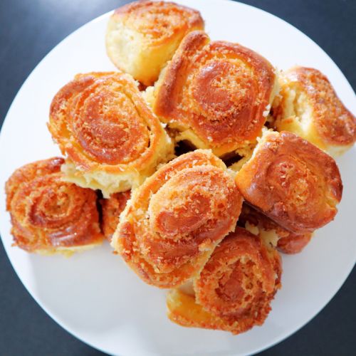 Rosca Doce de Coco – Sweet Brazilian Coconut Rolls with Syrup Glaze